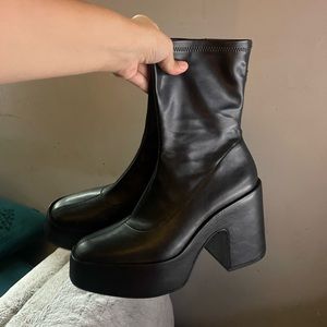 ZARA Faux Leather Boots